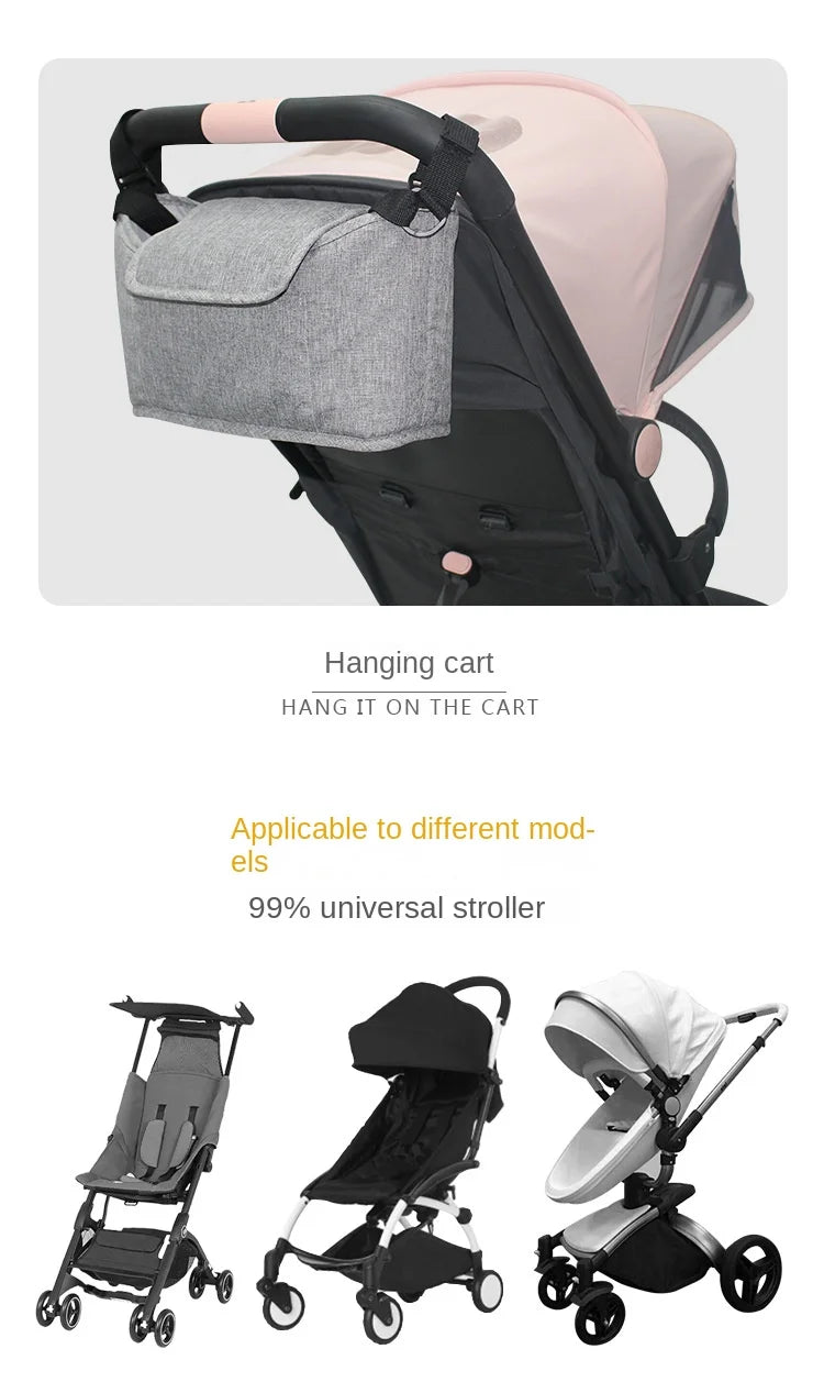 Bolsa Organizadora para Cochecito | Gran Capacidad | Portabiberones y Accesorios Bebé