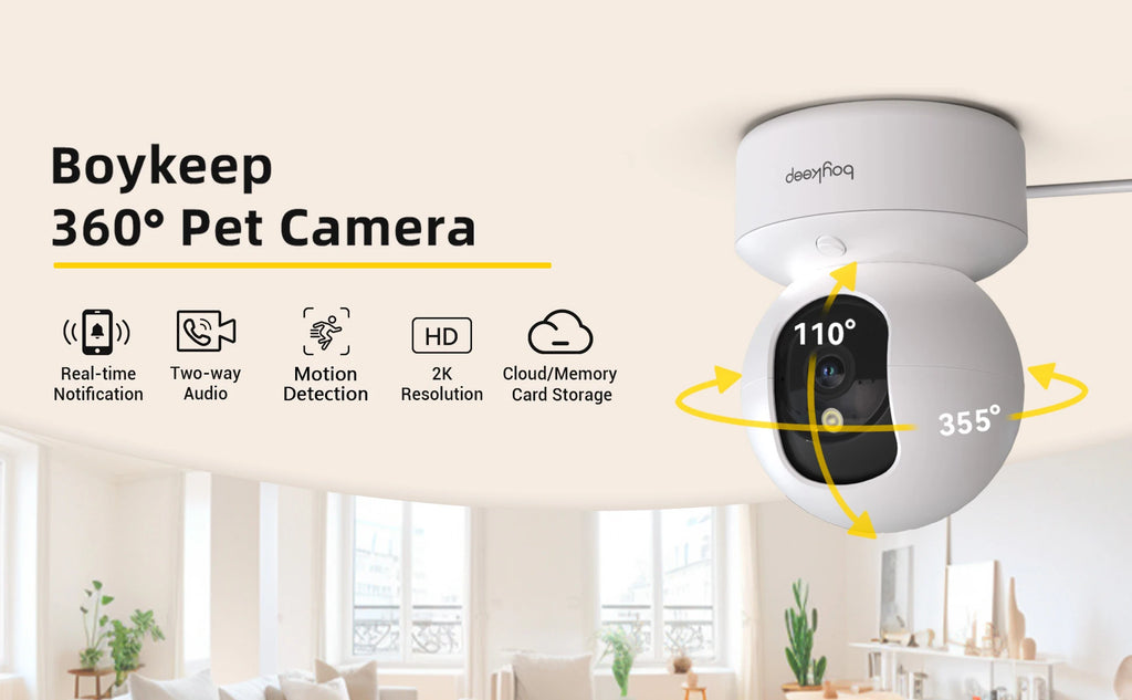 BoyKeep WiFi Baby Monitor Camera 3MP — Auto Tracking + 24/7 Surveillance