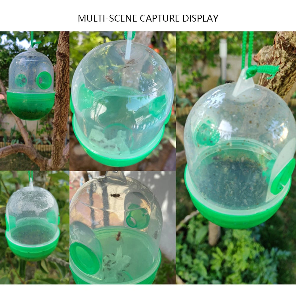 Hanging Wasp Fly Trap Reusable Wasp Insect Traps Wasps Control Wasp Bee Catcher Easy To Use for Home Garden Orchard Farm