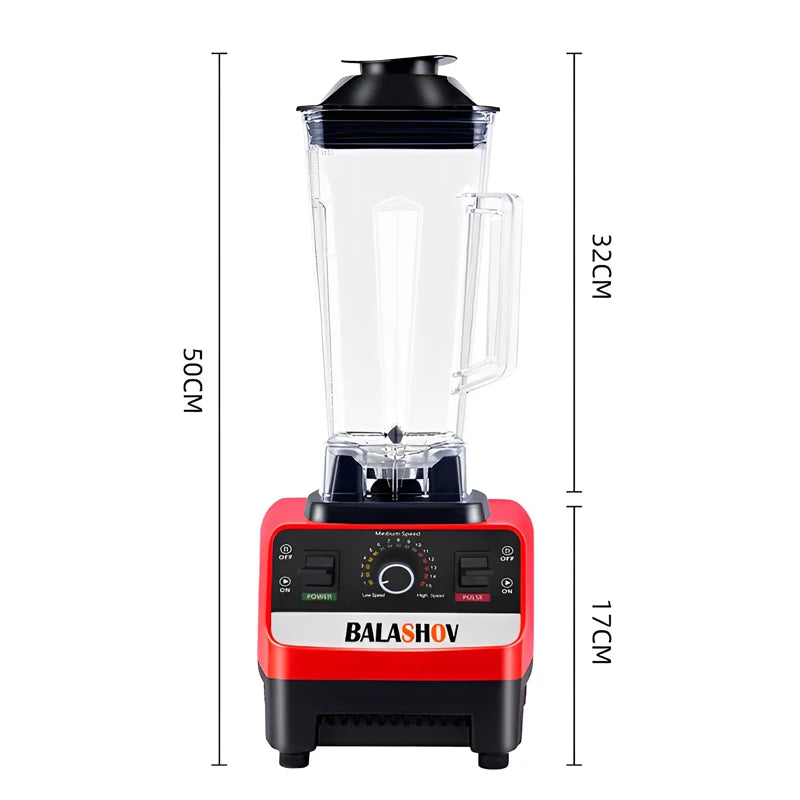 Licuadora Comercial 2000W | Procesador de Alimentos | Smoothies y Hielo | Sin BPA