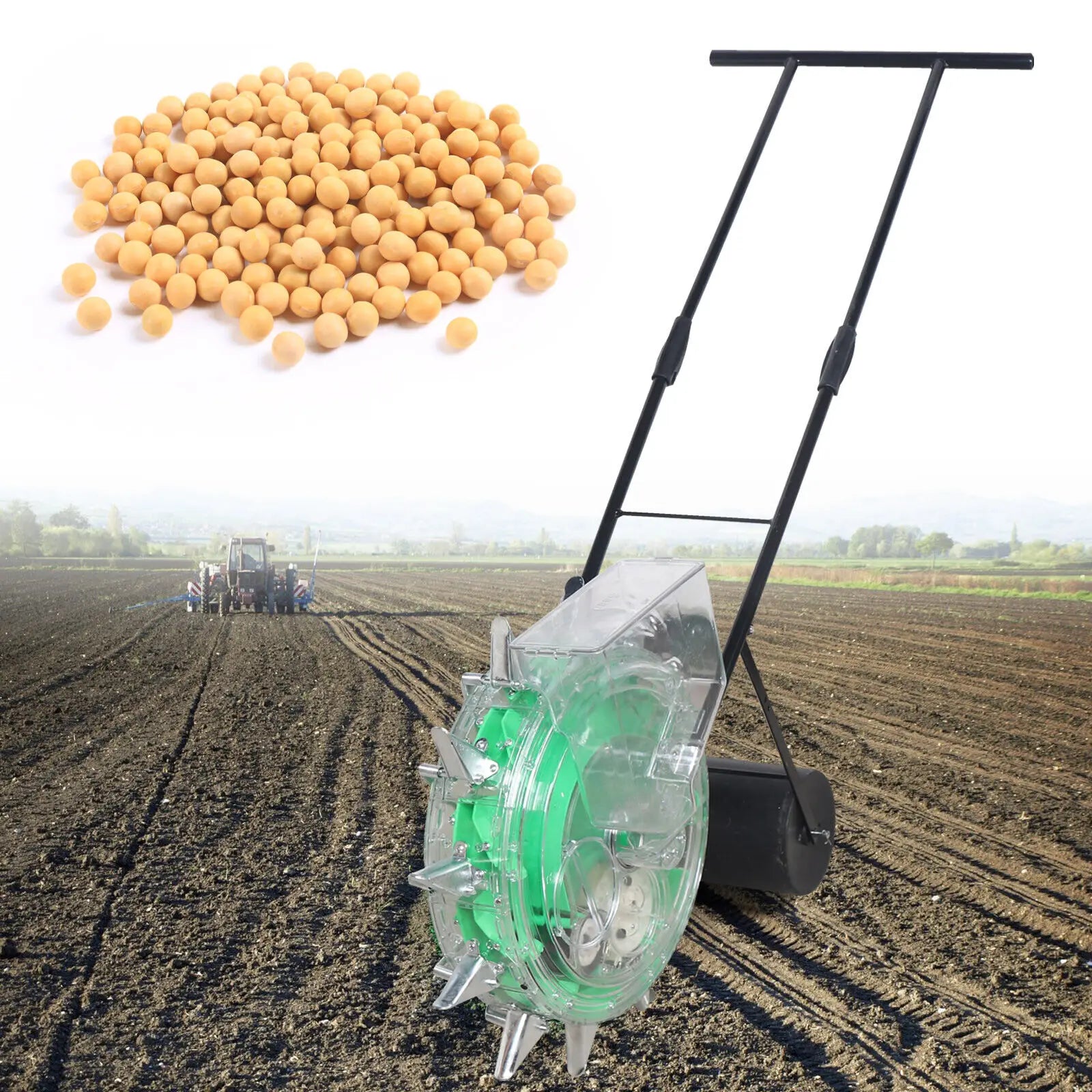 Hand-push Roller Seeder Corn Soybean Fertilizer Machine Manual Peanut Planter