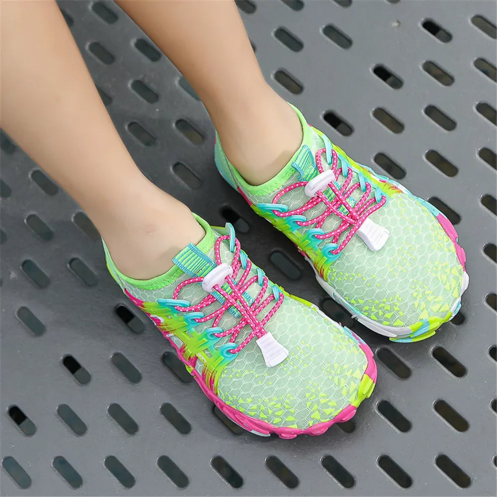 Water Shoes Kids Summer Beach Five Fingers Barefoot Swimming Aqua Shoes Colorful Seaside River Slippers Children Sneakers New