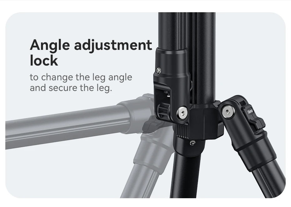 Ulanzi TT43 1.9M Aluminum Alloy Light Stand Reversible Leg Light Stand Tripod for LED Light Projector Flash Softbox Max Load 6KG
