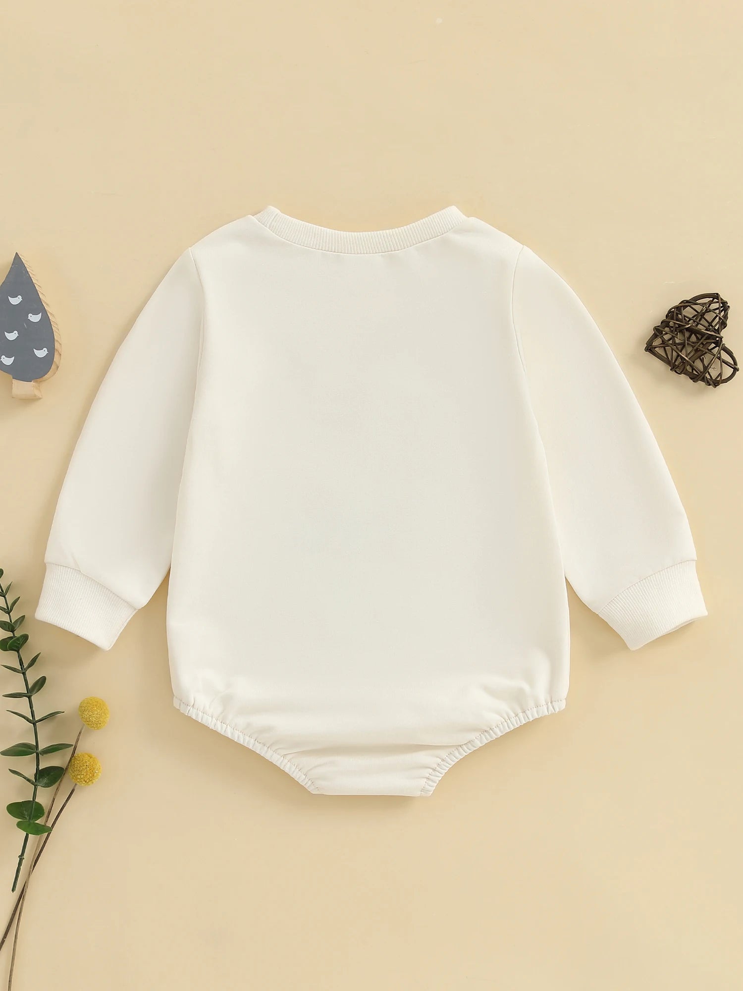 Infant Boys Fall Overalls with Long Sleeves and Crew Neck Featuring Adorable Duck Embroidery on Sweatshirt Style Romper - Firu Total Sales