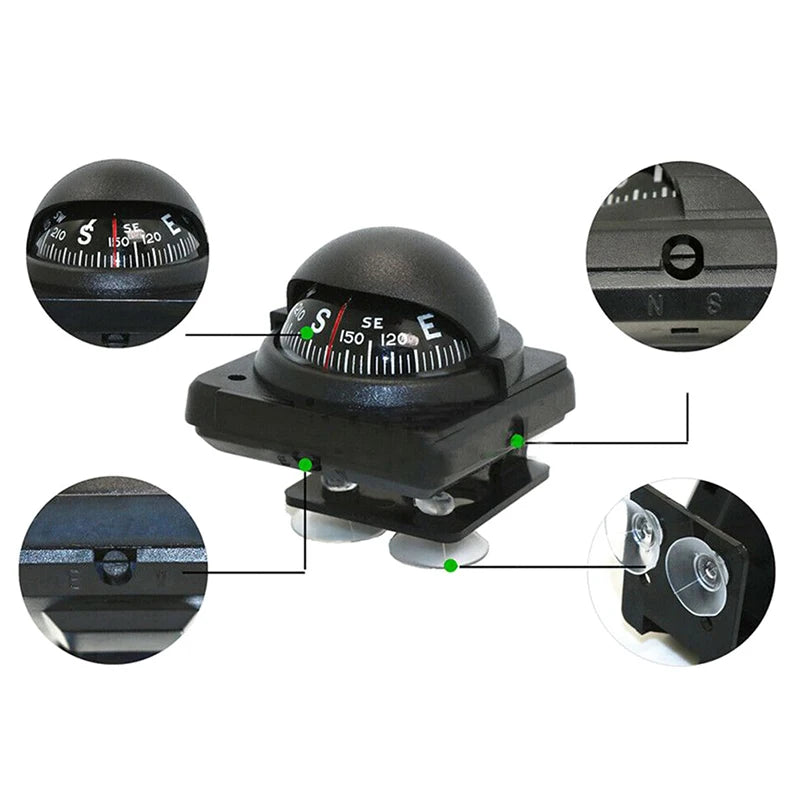 Car Accessories Outdoor Marine Boat Magnetic Compass For Navigation Sea Electronic Digital Car Compass Marine Navigation Guide