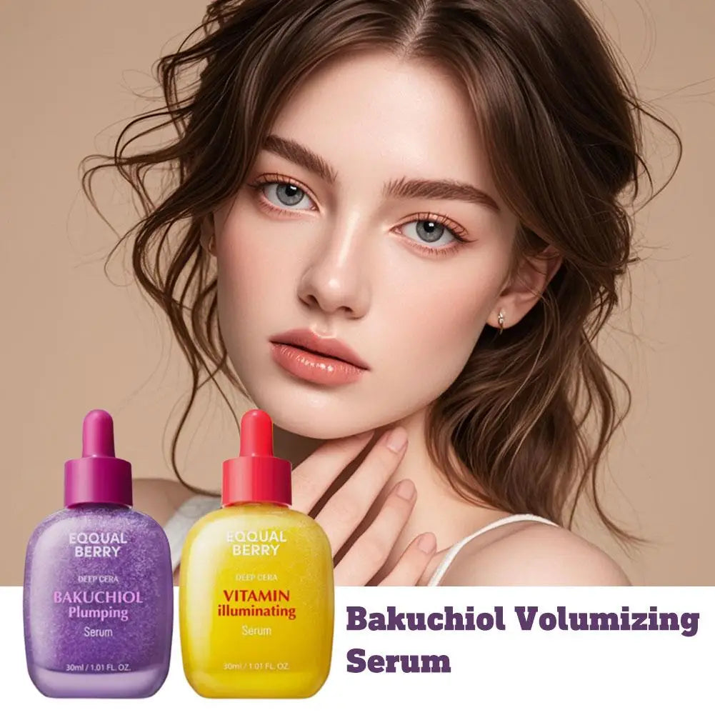 Bakuchiol + Vitamin C Plumping Serum | Retinol Alternative | Whitening & Smoothing | 30ml