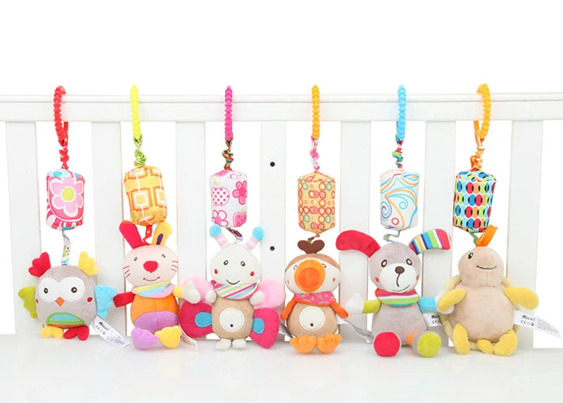 Baby Stroller Hanging Toys – Cartoon Animal Rattles