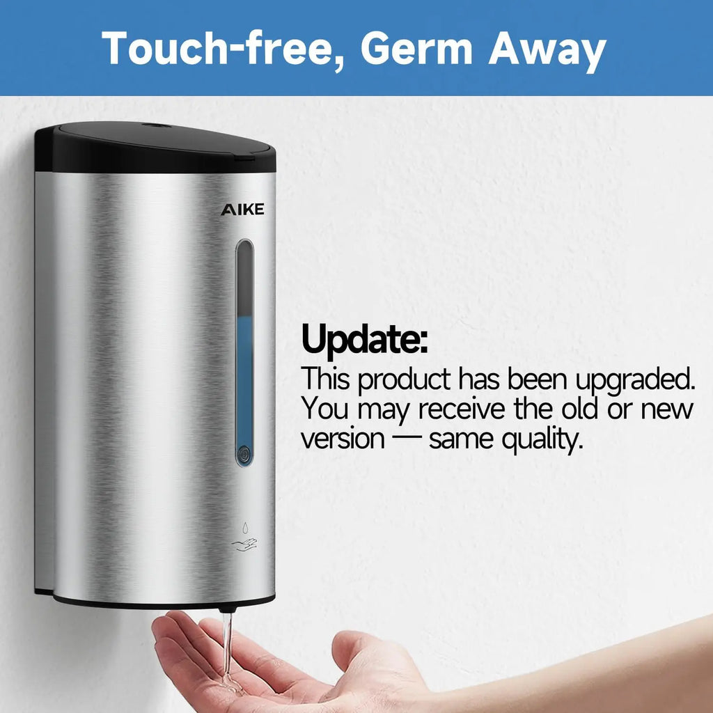 AIKE Automatic Liquid Soap Dispenser AK1205 Wall Mounted Commercial Smart Soap Dispenser For Bathroom Large Capacity 750ML/800ML