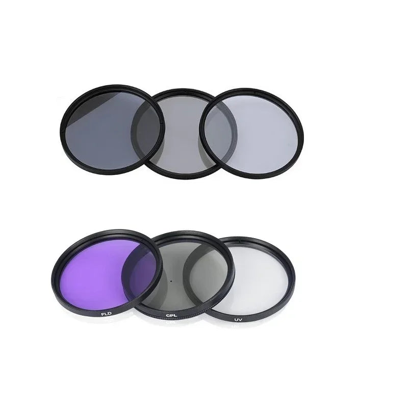 Lightdow UV+CPL+FLD+AND 2 4 8 Camera Lens Filter 6 in 1 Kits 49-82mm Kit for Cannon Nikon Sony Camera Lens USA ES Free Shipping