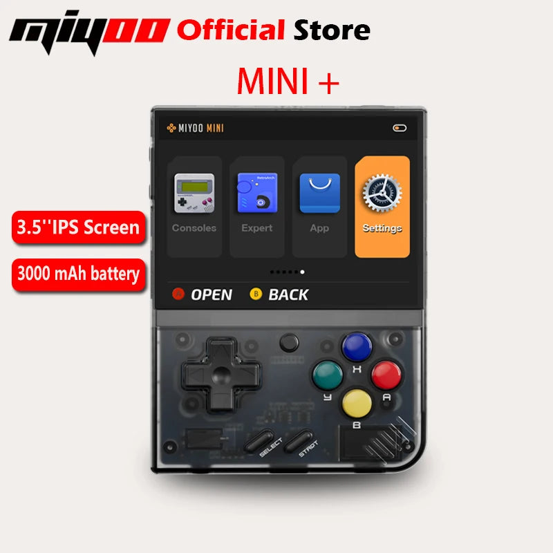 MIYOO Mini Plus Consola Portátil Retro | 3.5" IPS HD | Linux | WiFi | Regalo Niños - Firu Total Sales