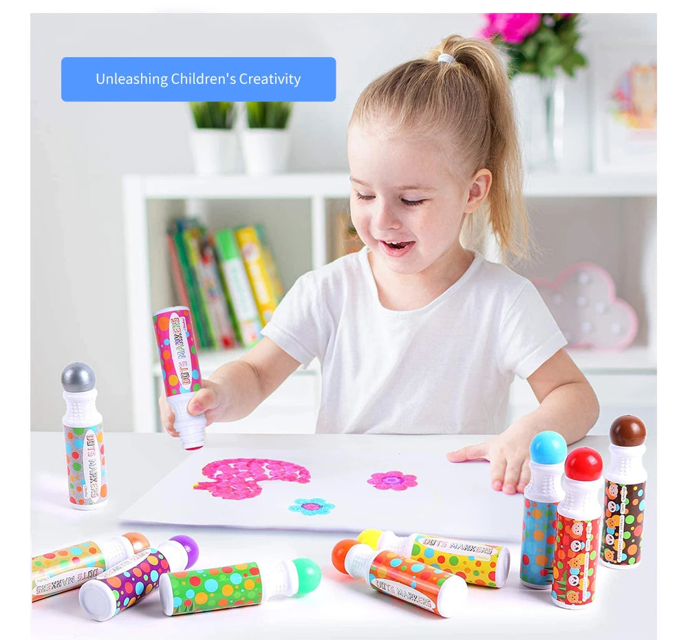 Washable Dot Markers for Kids – Bingo Painting Pens