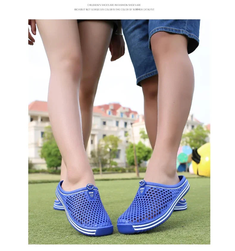 Aqua Shoes Unisex Hollow Out Slippers Casual Couple Beach Sandal Flip Flops Beach Outdoor Sandals Water Shoes Mens Slippers
