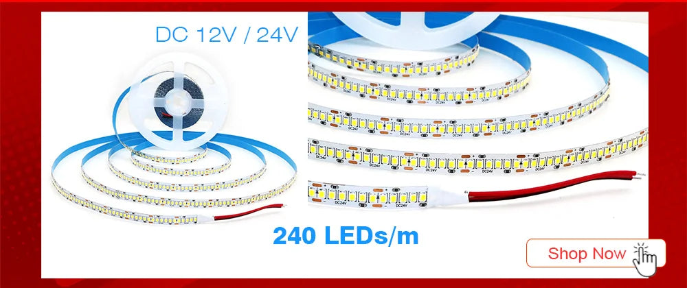 Tira LED dengsum DC24V | 120LEDs/m | Flexible y Cortable | 5m a 20m | 3000K/4000K/6500K | Sala - Firu Total Sales
