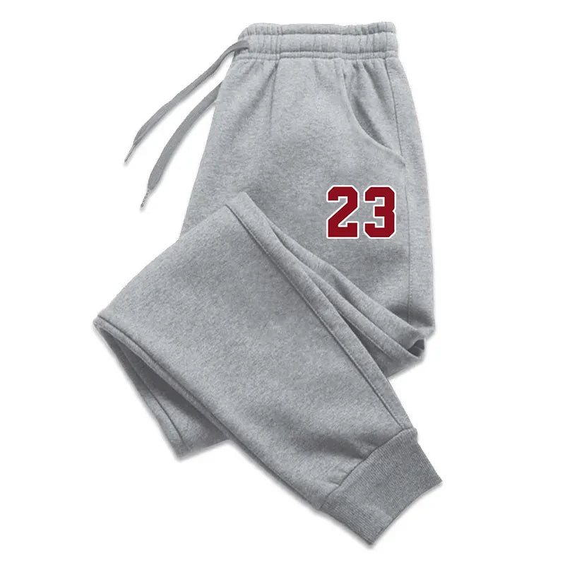 Men's Luxury Print Fleece Sweatpants Warm Jogging Pants Multiple PacksMale Outdoor Trousers Straight Trouse New Autumn Winter - Firu Total Sales