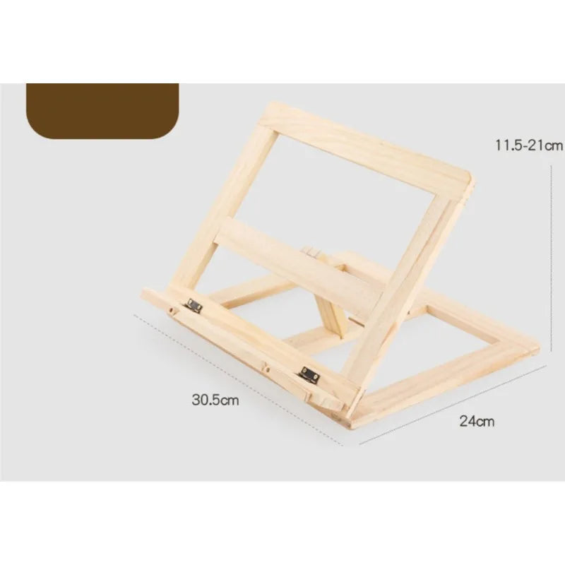 Wood Grain Reading Stand Children's Bookshelf Learning Notebook Support Stand Reading Rack Notebook Artifact Anti-myopia Book
