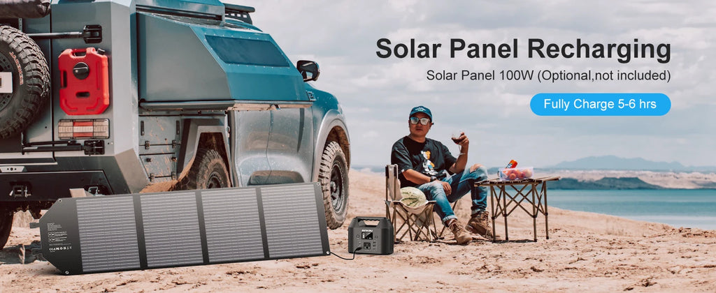 SinKeu E150 Estación Eléctrica Portátil 150W | 122.8Wh LiFePO4 | Solar | AC 110V | Linterna LED | Camping y RV