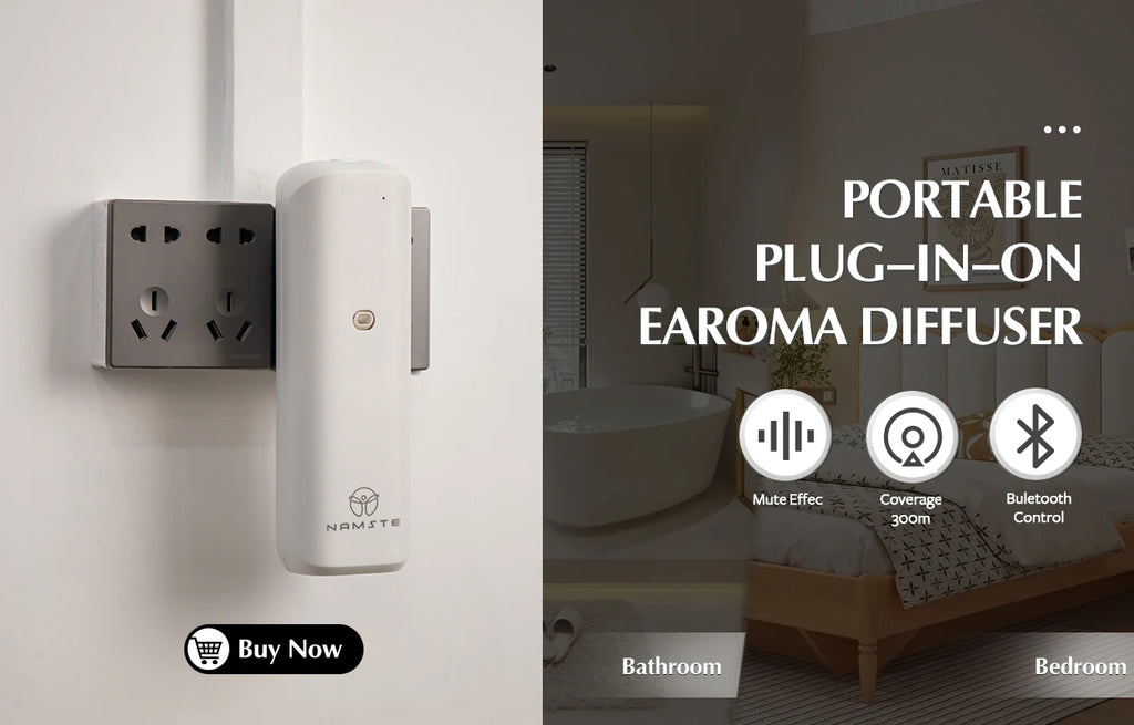 Namste Coverage 300m³  Aromatherapy machine Electric Fragrance Diffuser Bluetooth Home Air Freshener  Wall Mounted Air Purifier
