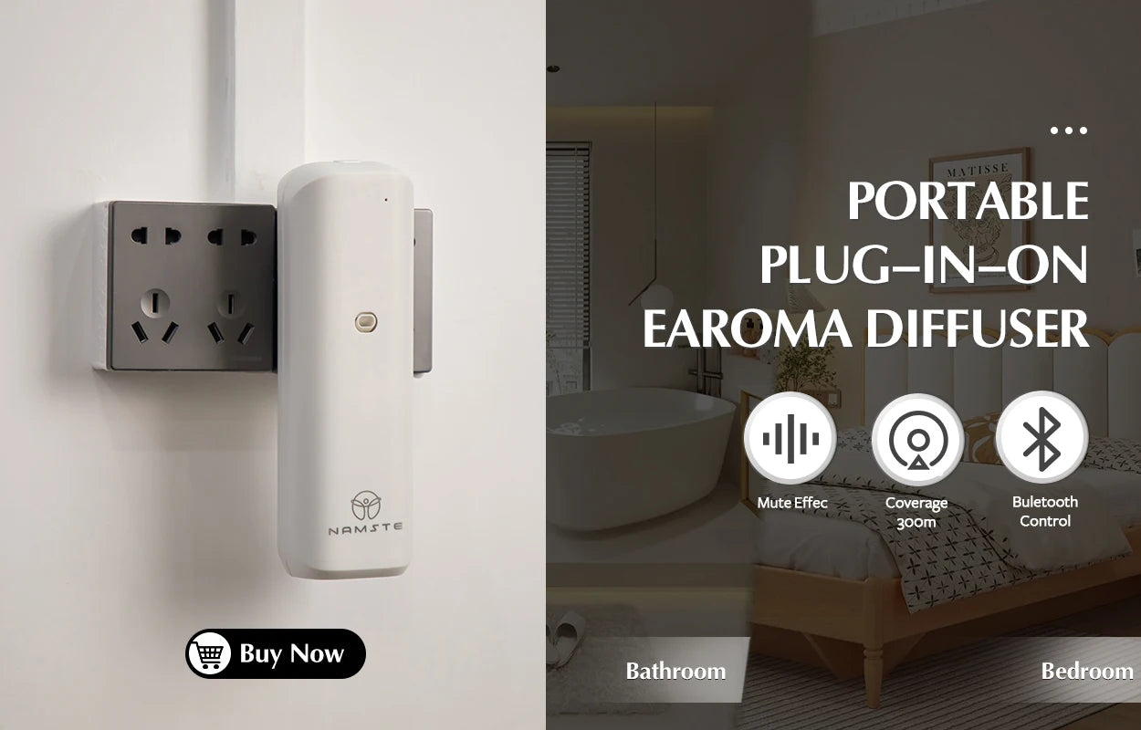 Namste Coverage 300m³  Aromatherapy machine Electric Fragrance Diffuser Bluetooth Home Air Freshener  Wall Mounted Air Purifier