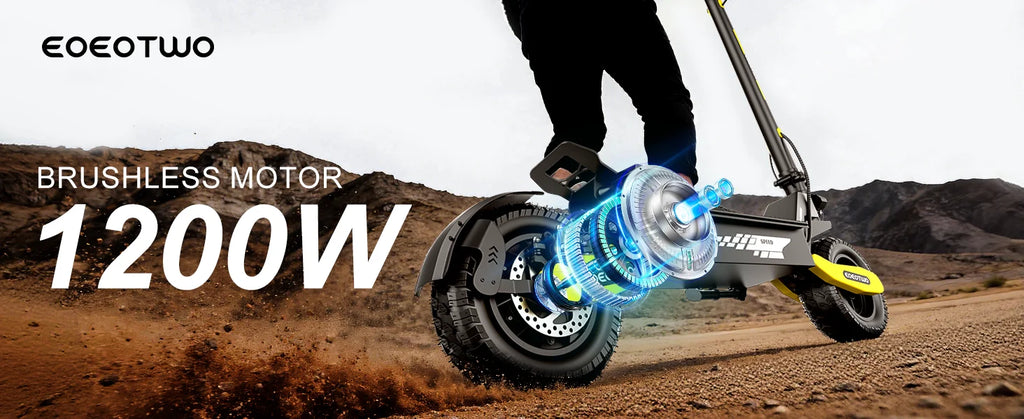 Scooter Eléctrico Off-Road 1200W 48V | 30MPH | Llanta 11" Sin Cámara | Plegable 🛥️