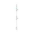 Night Glow Fishing Leaders Fishing Leader Line with Swivels and Snaps Luminous Fish Wire Leaders for Saltwater Freshwater