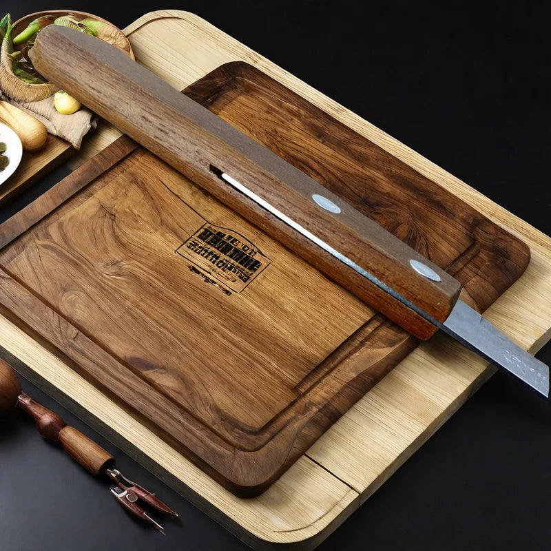 Wood Handle Fine Tooth Serrated Steak Knife Set Cutlery Stainless Steel Sharp Serrated Table Knife Dishwasher Safe Suitable