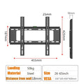 Universal  TV Wall Mount Bracket for Most 25-63 in LED Plasma TV Stand Holder Max VESA 400X400mm 50kg Space Saving Home Goodies