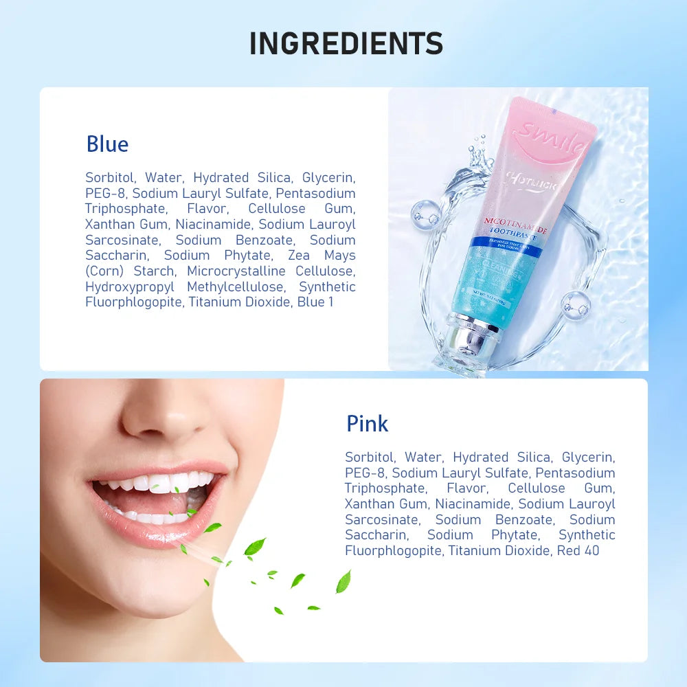 Hotluck Niacinamide Toothpaste,Niacinamide Whitening Toothpaste,Niacinamide Intensive Whitening Toothpaste,Tripel Whitening Niac - Firu Total Sales