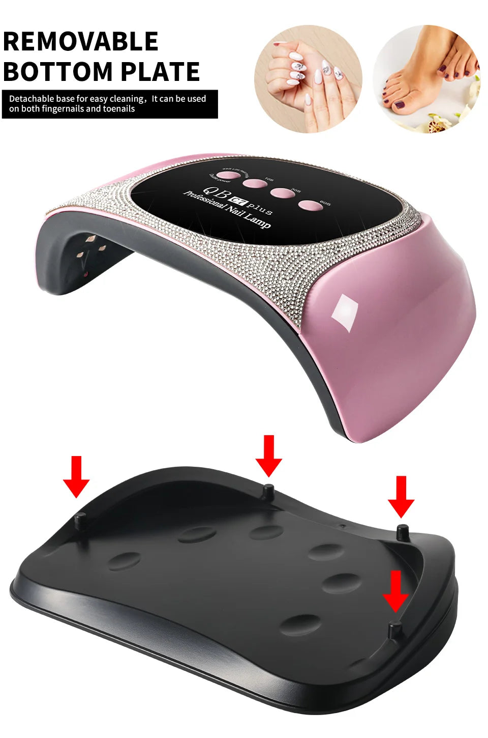 Lámpara UV/LED Profesional 57 LEDs Secado Rápido | Pantalla LCD | Manicure y Gel Acrílico - Firu Total Sales