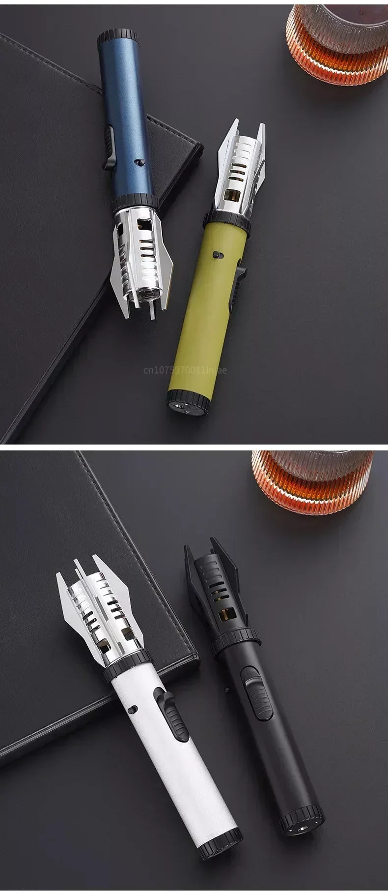 Planet Lightsaber Metal Outdoor Windproof Turbine Torch Jet Lighter BBQ Welding Cigar Tool Butane Gas Lighter 360° Gun