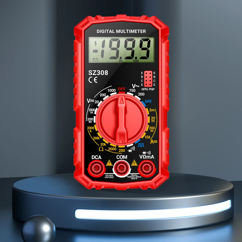 ANENG SZ308 Digital Multimeter AC/DC Current Meter Voltage Resistance Meter Electrician LCD Backlight Ohm Square Wave Test