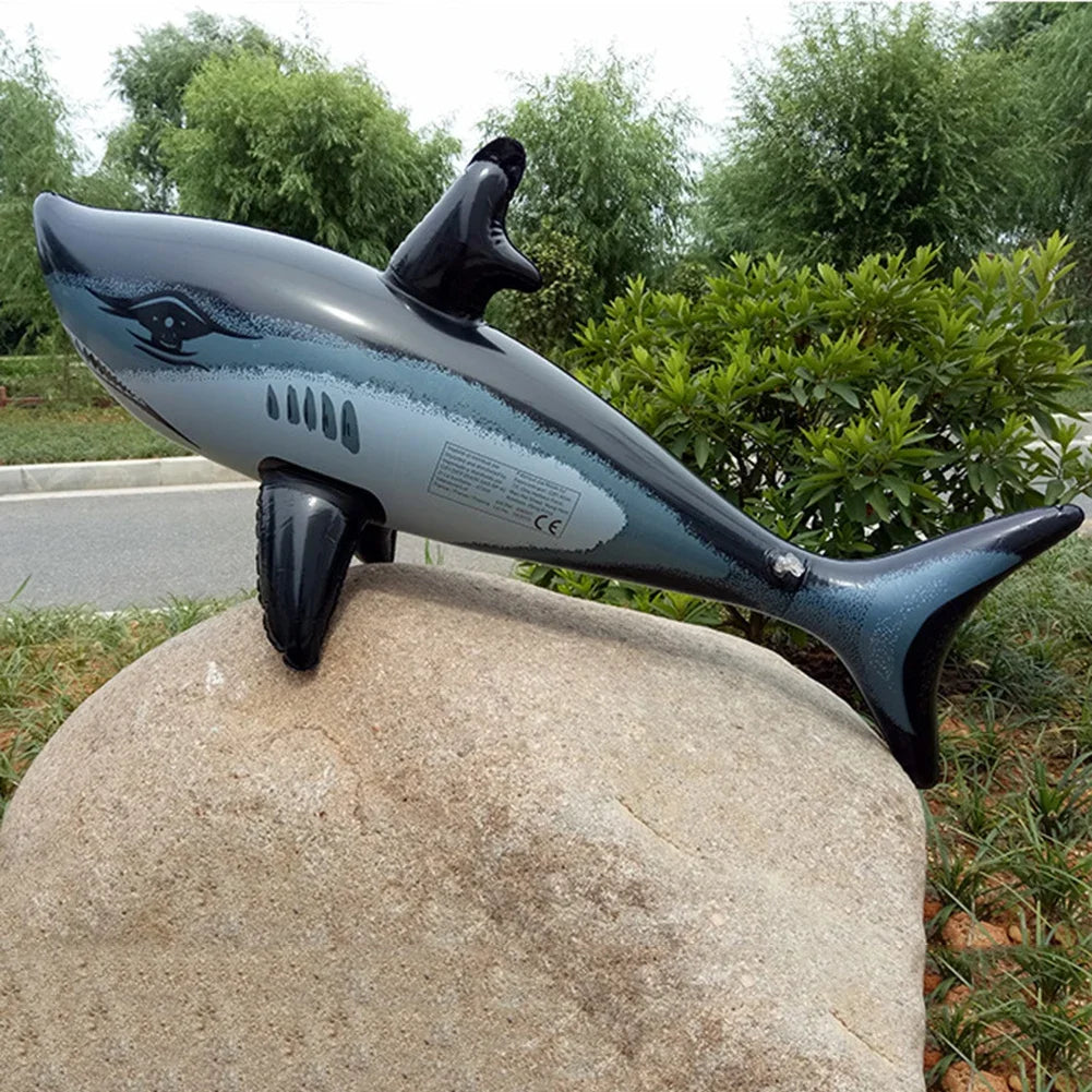1PCS Floating Shark Float Toy Kids Adults Inflatable Water Swimming Pool Simulation Whale Fish Animals Toys Pool Accessories ﻿