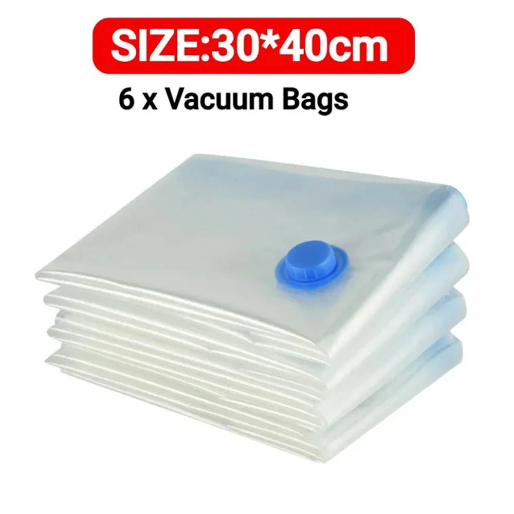 Folding Vacuum Storage Bags | Hand Pump Included | Blankets Clothes Pillows | Space Saving