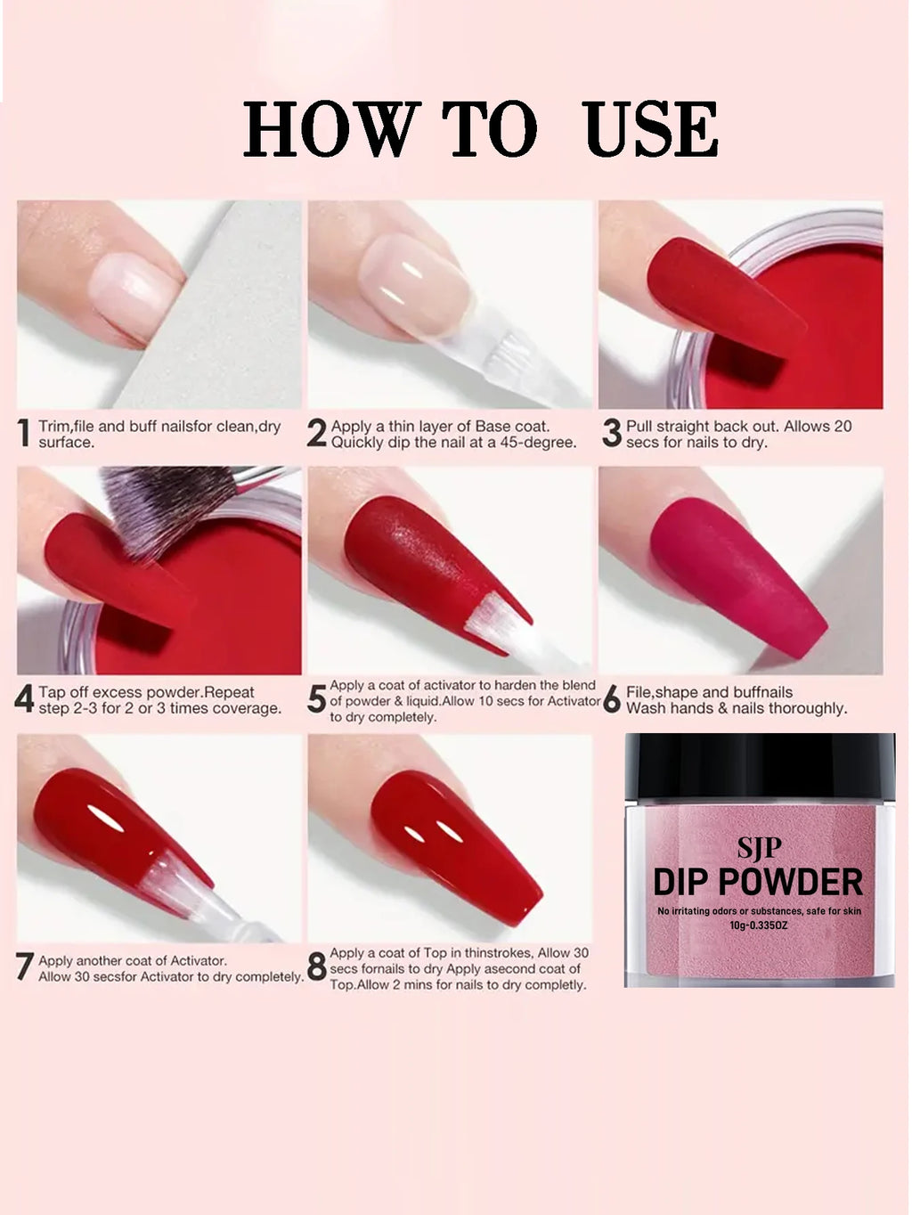 Polvo Dip para Uñas 10g | French Manicure | Larga Duración | Sin Curado | DIY 💅 - Firu Total Sales