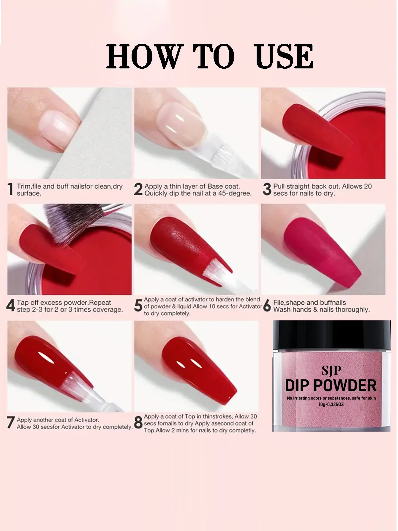 Polvo Dip para Uñas 10g | French Manicure | Larga Duración | Sin Curado | DIY 💅 - Firu Total Sales