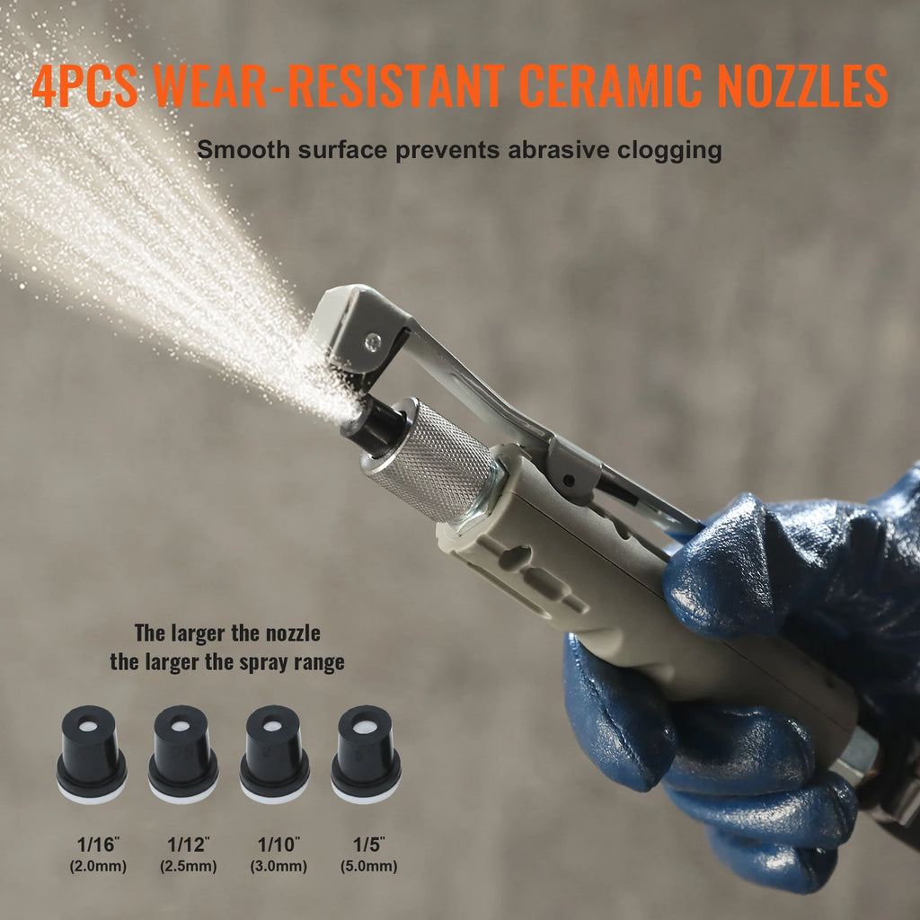 SucceBuy 5/10/20 Gallon Sand Blaster 60-110 PSI Portable Air Sandblaster Kit w/ Oil-Water Separator for Paint Stain Rust Removal