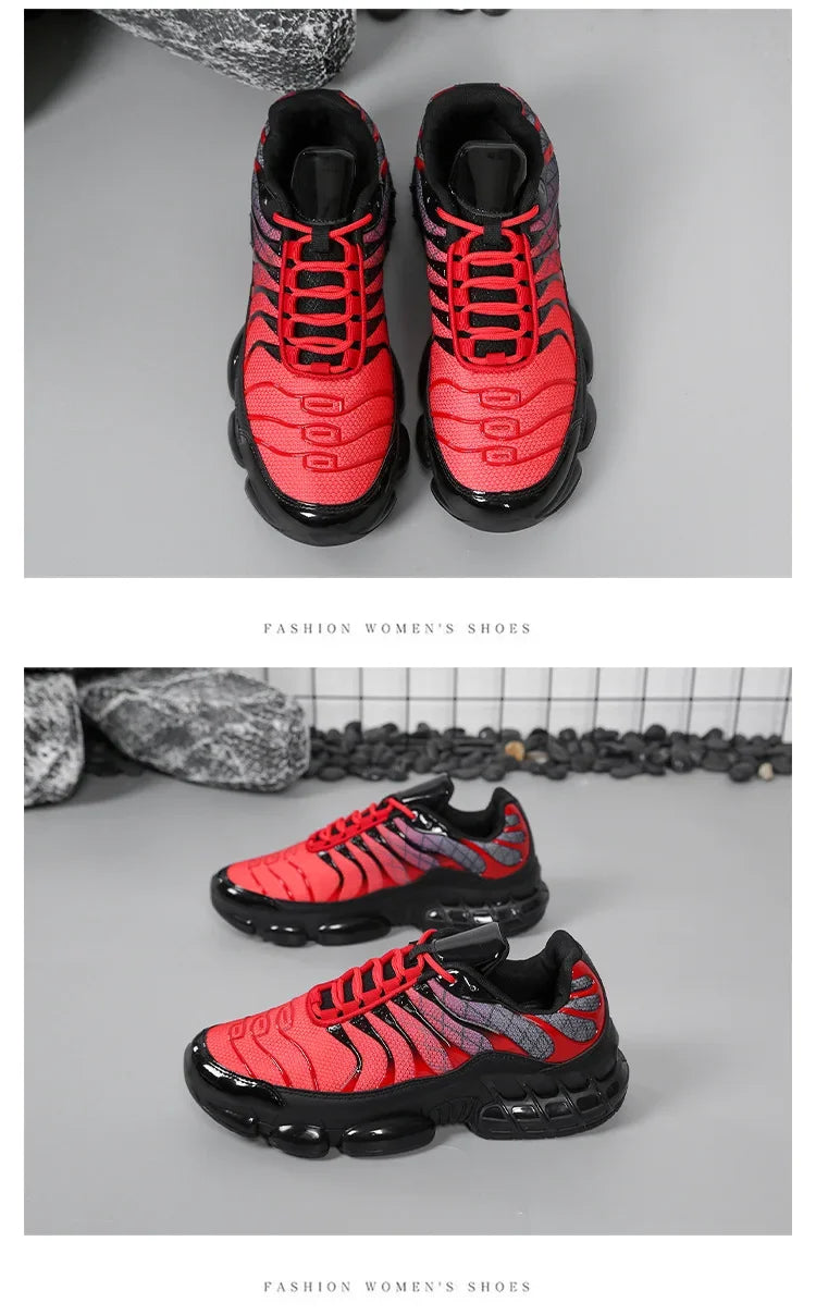 Tenis Hombre Deportivos Ligeros | Dad Shoes | Casual Running | Suela Gruesa | Sin Cordones | Bicolor