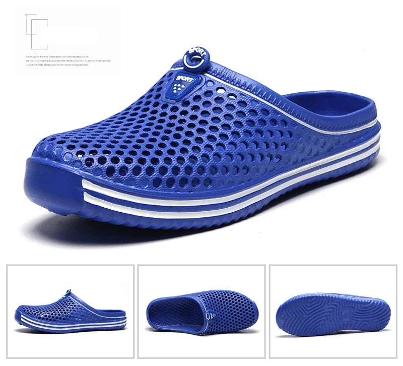 Aqua Shoes Unisex Hollow Out Slippers Casual Couple Beach Sandal Flip Flops Beach Outdoor Sandals Water Shoes Mens Slippers