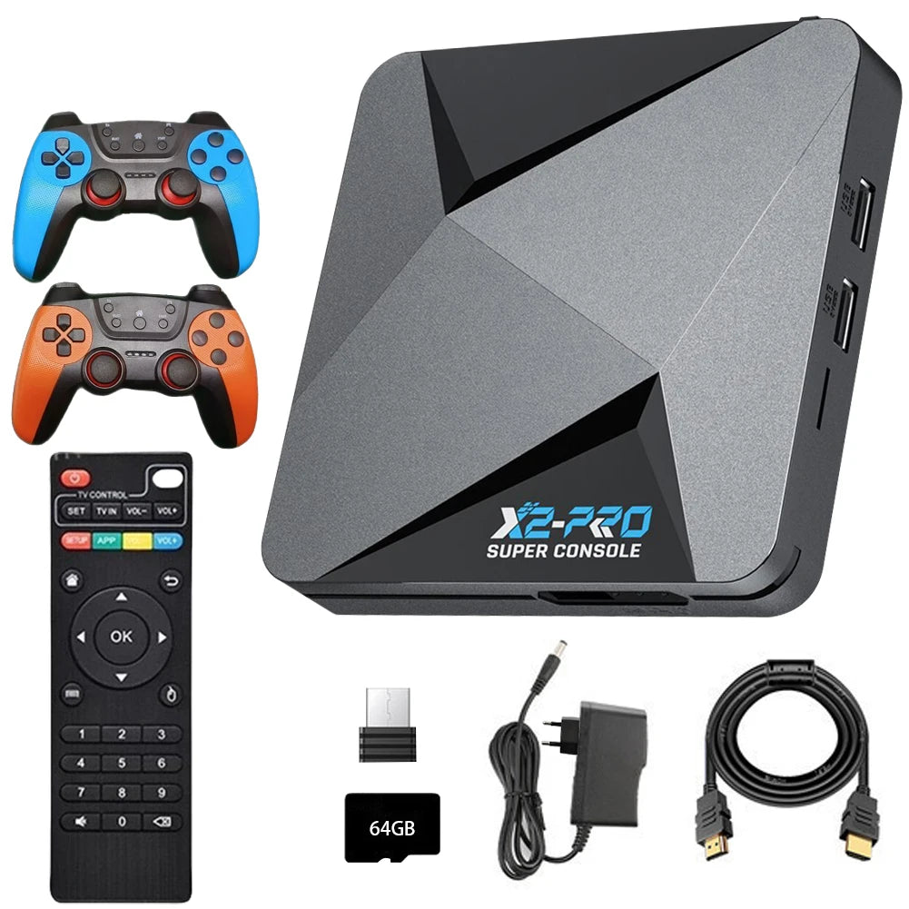 Super Console X2 Pro | 100,000 Juegos Retro | TV Box | SS/MAME/FC/SEGA | Con Gamepad - Firu Total Sales