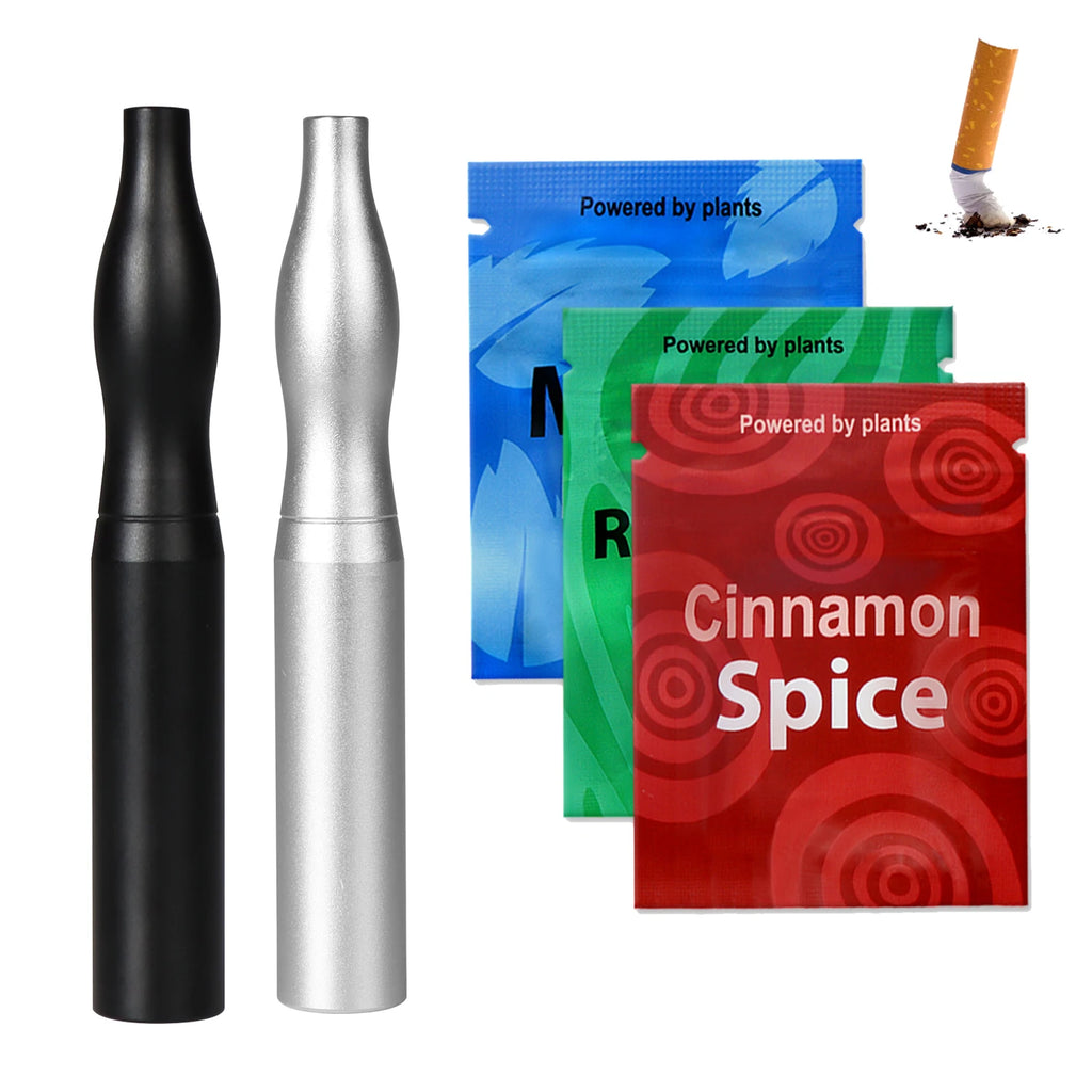 Stylish Stainless Steel Aromatic Stick Air Inhaler Natural Plant Infused Extracts Compact Easy To Carry Gift For Unisex Gifts