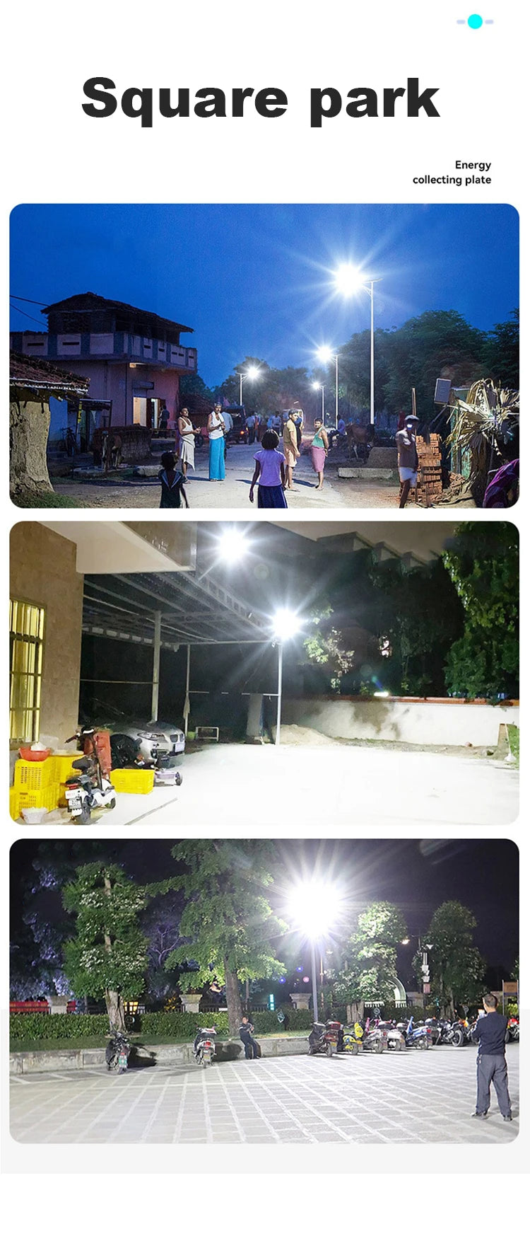 Luz Solar Exterior 200W YQCHEZI | 6000mAh | Automática Crepuscular | IP65 Garaje y Jardín - Firu Total Sales