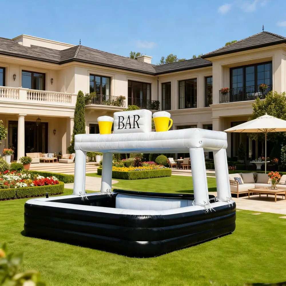 Bar Inflable Portátil 15ft PVC | Carpa para Fiestas, Bodas y Eventos al Aire Libre 🍻 - Firu Total Sales
