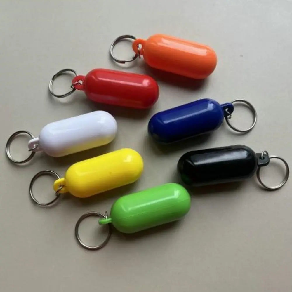 New Plastic Boat Kayak Floating Keyring 7 Colors Replacement Marine Sailing Boat Float Keychain Boat Accessory Floating Keychain
