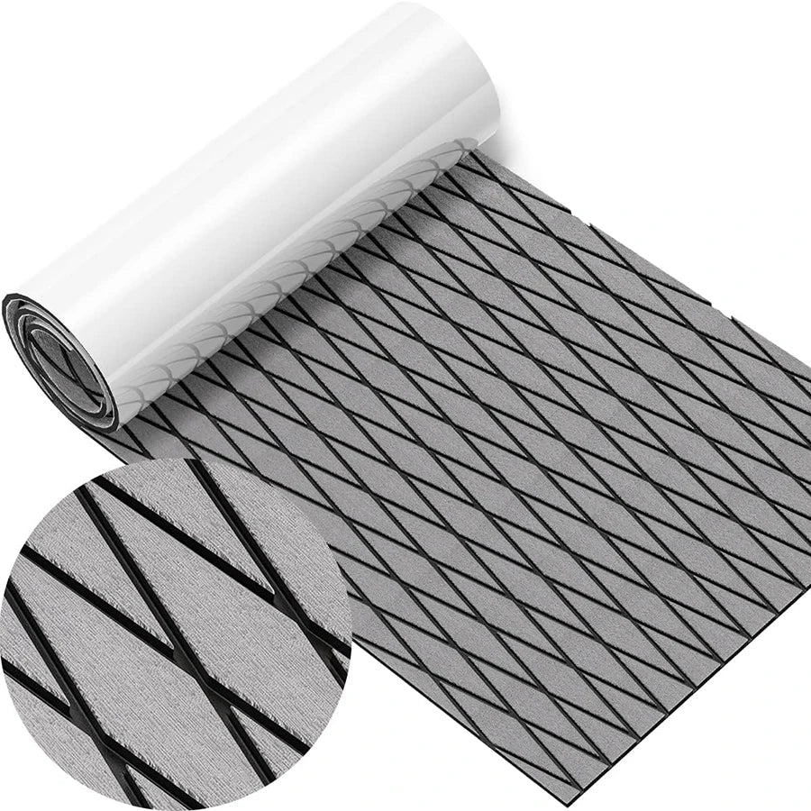 EVA Foam Boat Flooring, Adhesive Backing, Diamond Sea Deck Carpet, Marine Non-Slip Sheet, Kayak Yacht, SwimPool, 2400x900x6mm
