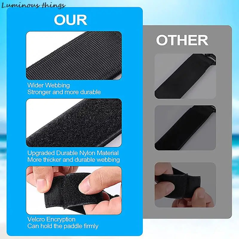 2Pcs Double Pack Kayak Paddle Magic Buckle Strap Clip For Sup Paddle Board Inflatable Paddle Outdoor Rowing Surf Boat Buckle