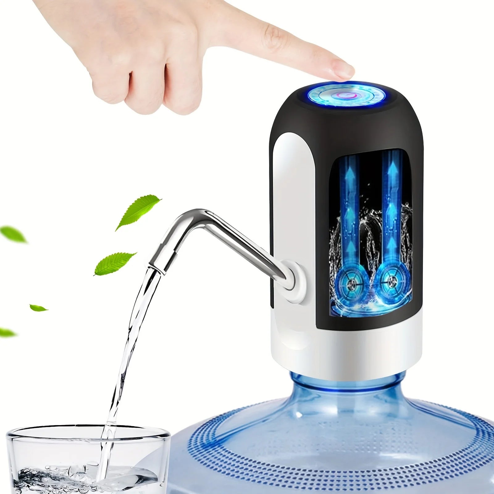 USB Water Bottle Pump for 5 Gallon Jug | Automatic Hands-Free Dispenser for Camping, Office & Home