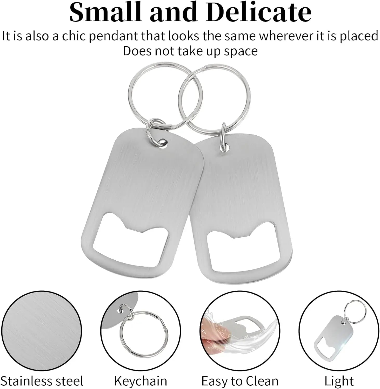 Metal Portable Creative Stainless Steel Bottle Opener Keychain Soda Drink Starter Portable Bottle Openers Bar Key Chain Pendant