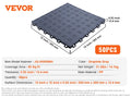 SucceBuy Garage Tiles Interlocking 12in25/50PcsGarage Floor Covering Tiles Non-Slip Double-Sided Texture for Garages Repair Shop