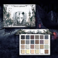 24-Color Dark Elf Eyeshadow Palette, Gothic Vampire Style Makeup Set, High-Pigment Shimmer/Glitter Eye Makeup, Christmas Gift