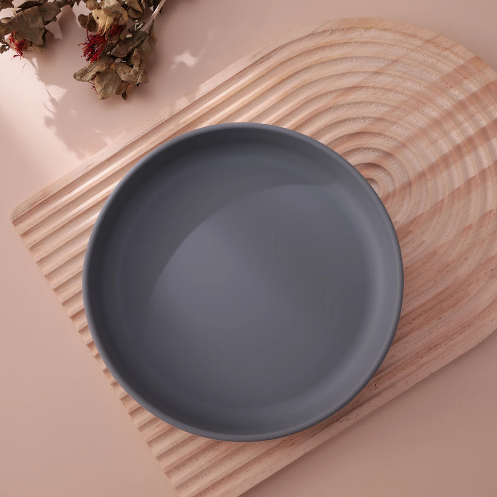 Plato de Silicona Antideslizante Color Kids para Bebé | Sin BPA | Alimentación 🍼