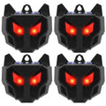 4 Pack Solar Nocturnal Animal Repeller Outdoor, Predator Deterrent with Red Lights, Wild Animals Repellent
